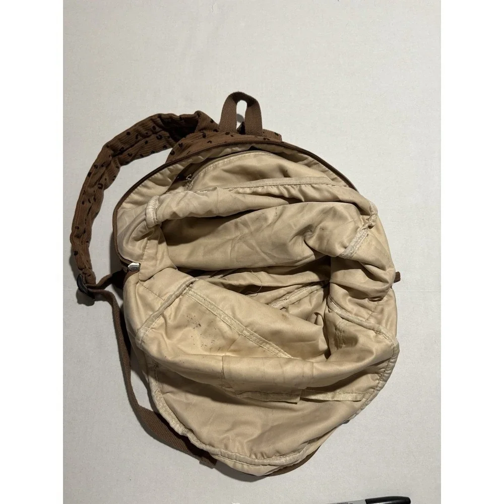 Unbranded Textured Leopard Print Soft Backpack #A105